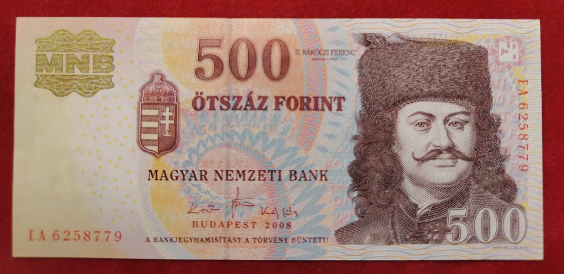 500 Forint 2008 EA UNC.