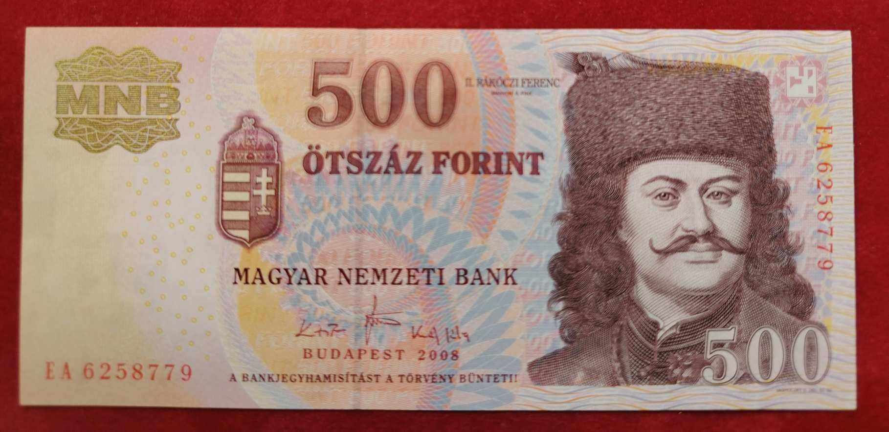 500 Forint 2008 EA UNC.