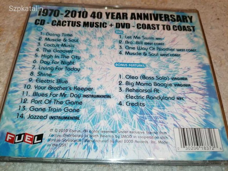 CD - Cactus - Music (cd +dvd)