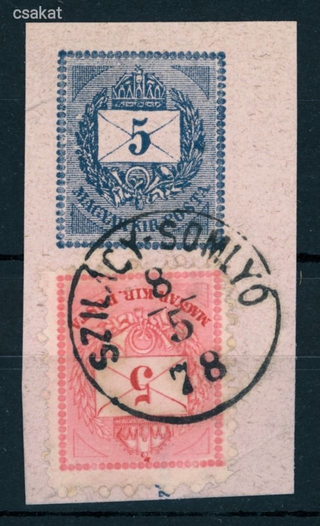 1874 krajcáros SZILÁGY-SOMLYÓ lebélyegzés Romania Gudlin E3.15 / 30p (e32)