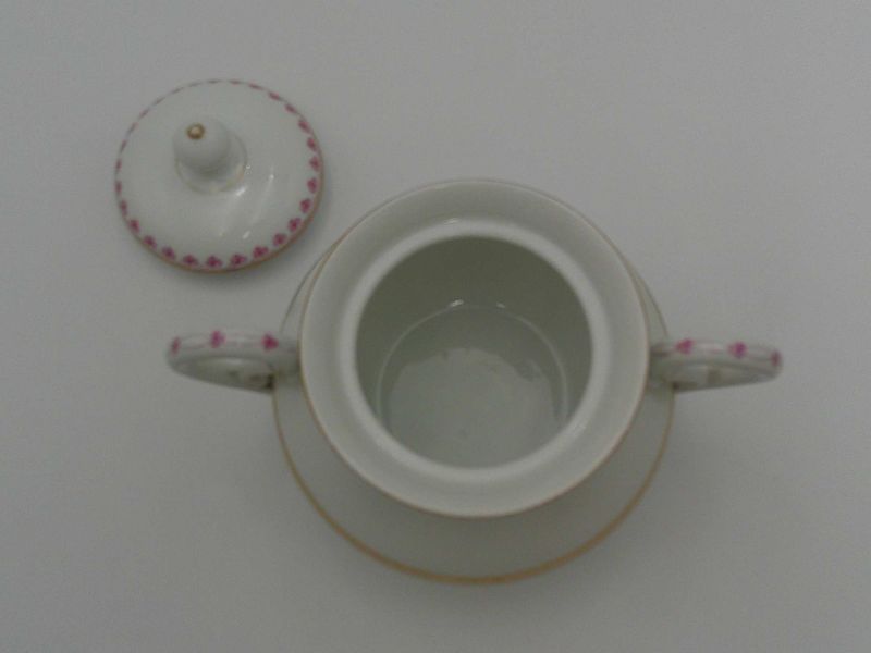 Porcelán cukortartó