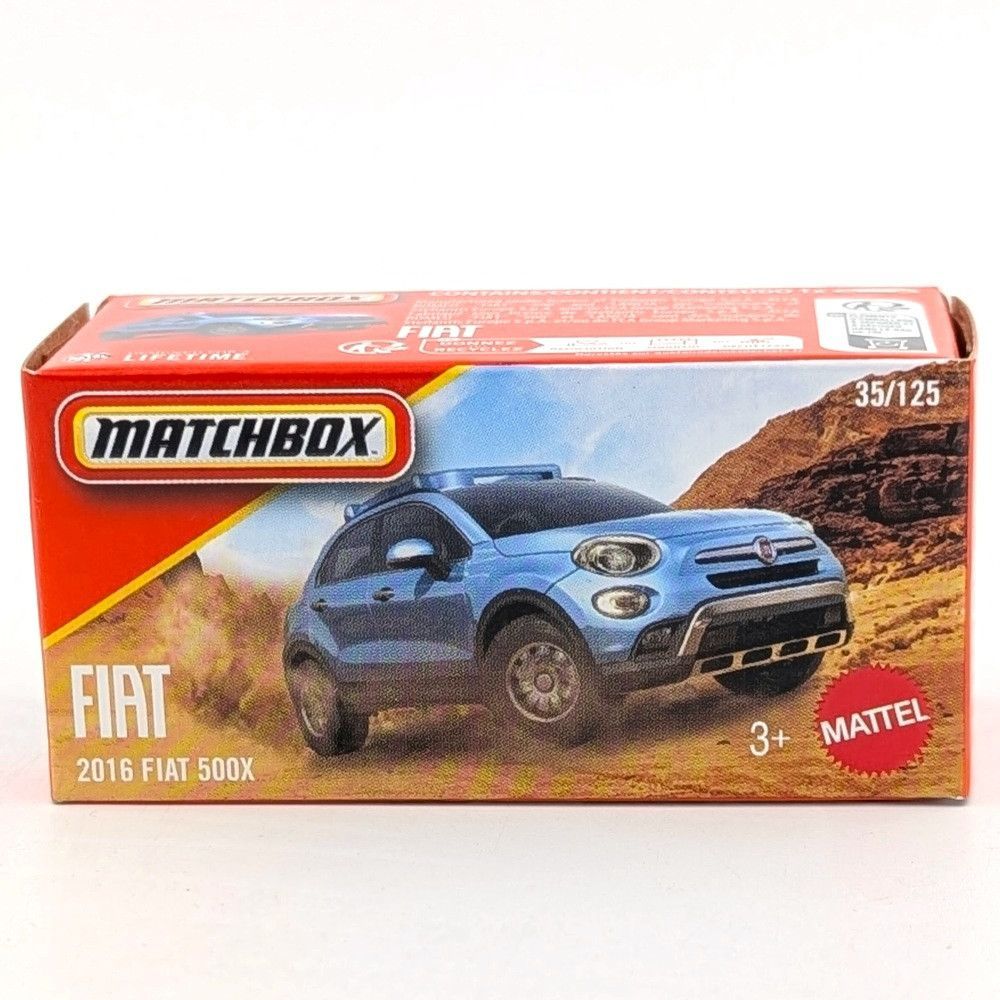 Fiat 500X 2016 Matchbox modellautó D
