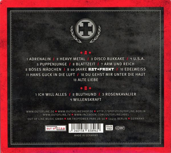 Ost+Front - Adrenalin 2CD  Új, bontatlan