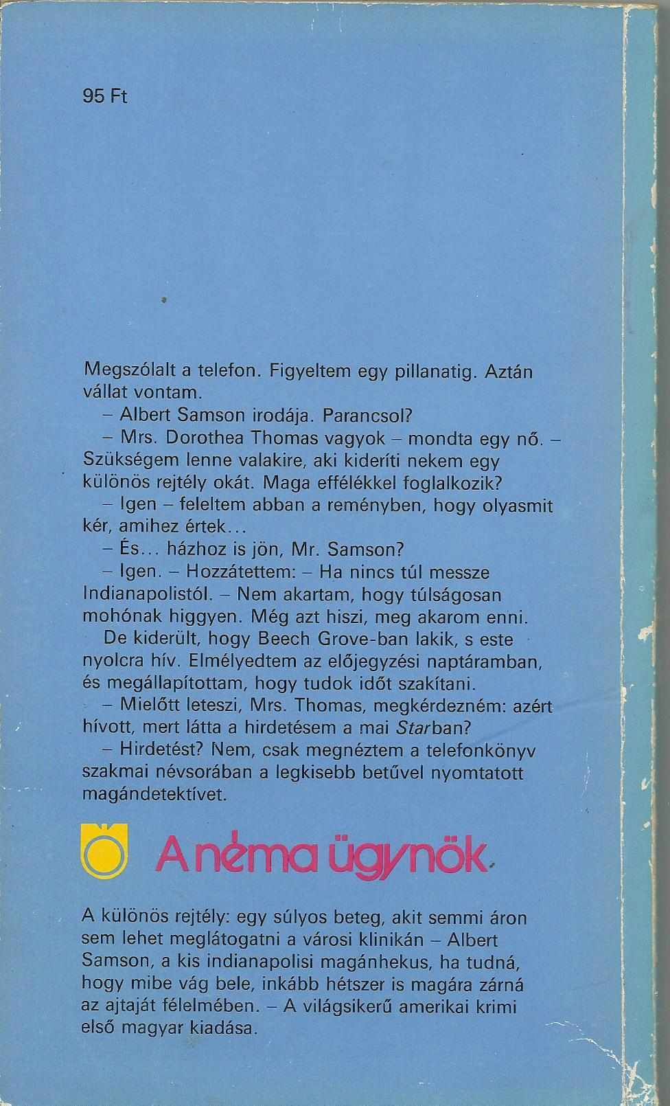 Michael Z. Lewin - A néma ügynök