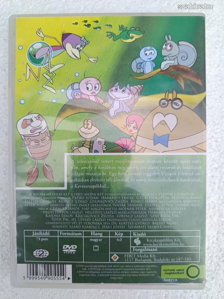 Vízipók-csodapók Szinkronos DVD!