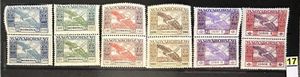 1924 IKARUSZ LÉGIPOSTA PÁR MAGYAR BÉLYEG SOR**