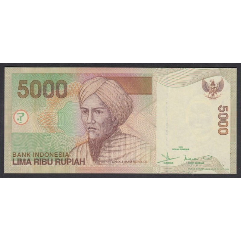 Indonézia, 5000 rupiah 2013 UNC