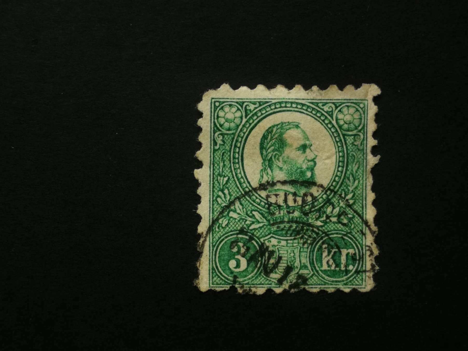 Magyarország 1871 Réznyomat 3 kr. Budapest sarokhiány L