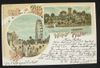 Lithographie postcard Wiener Prater