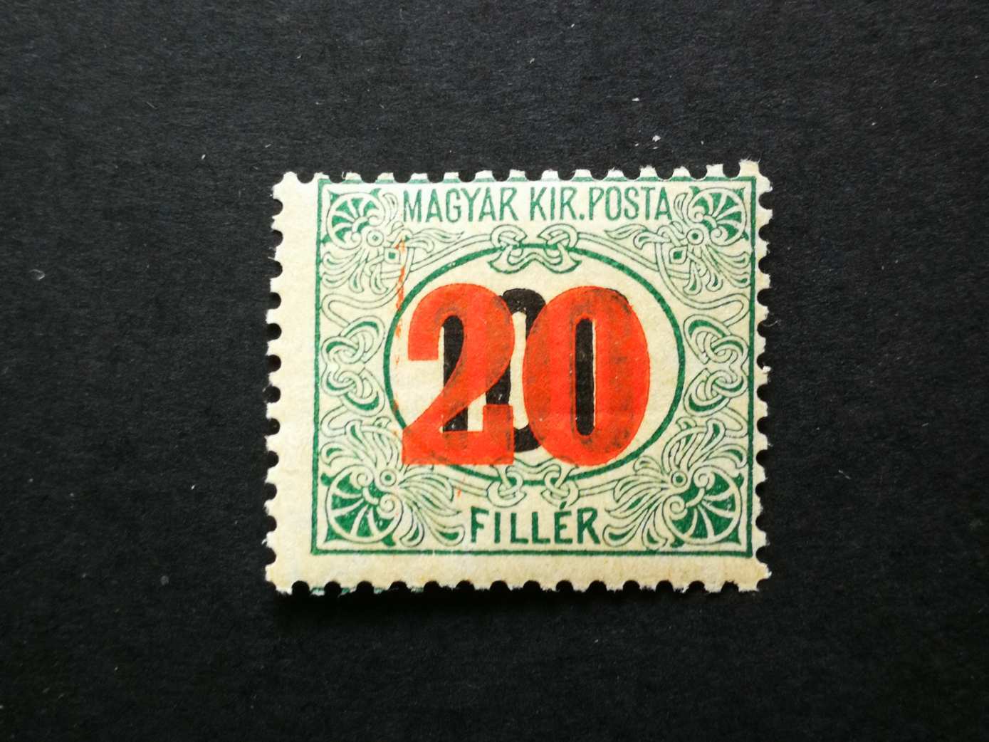 Magyarország 1915 Kisegítő portó 17-sz. * falcos kat. ár 9000 Ft H