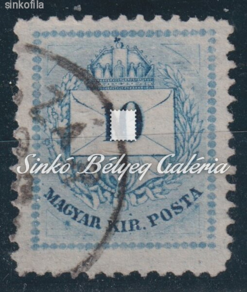 1881. Színesszámú krajcáros 10kr