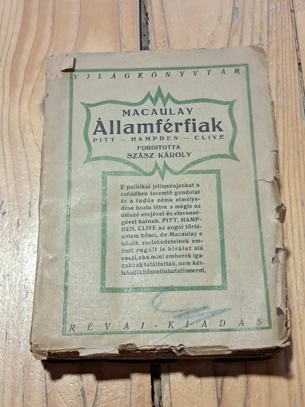 Macaulay: Államférfiak