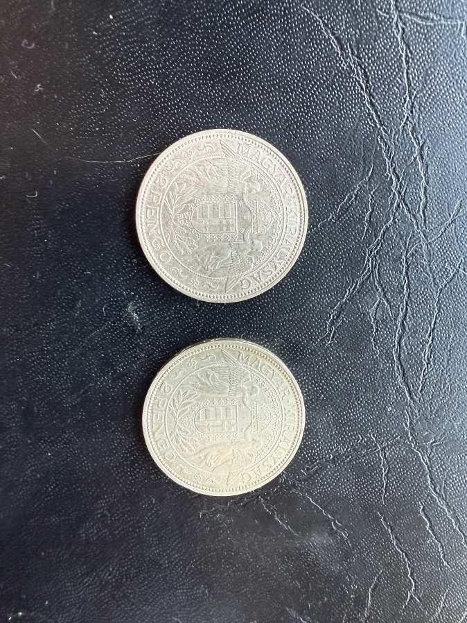 2 db 2 Pengő 1939 ezüst