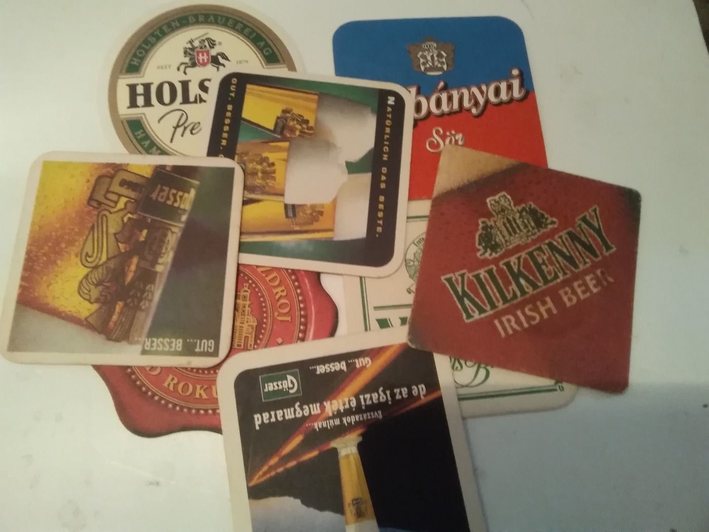 Régi sör alátétek