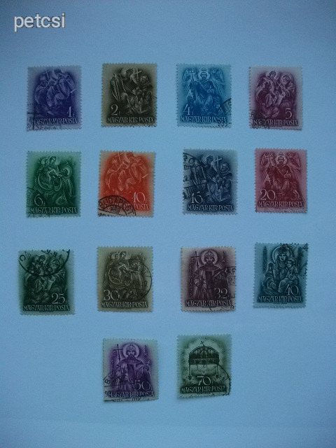 Magyar bélyeg / bélyegsor Szent István 1938 4.
