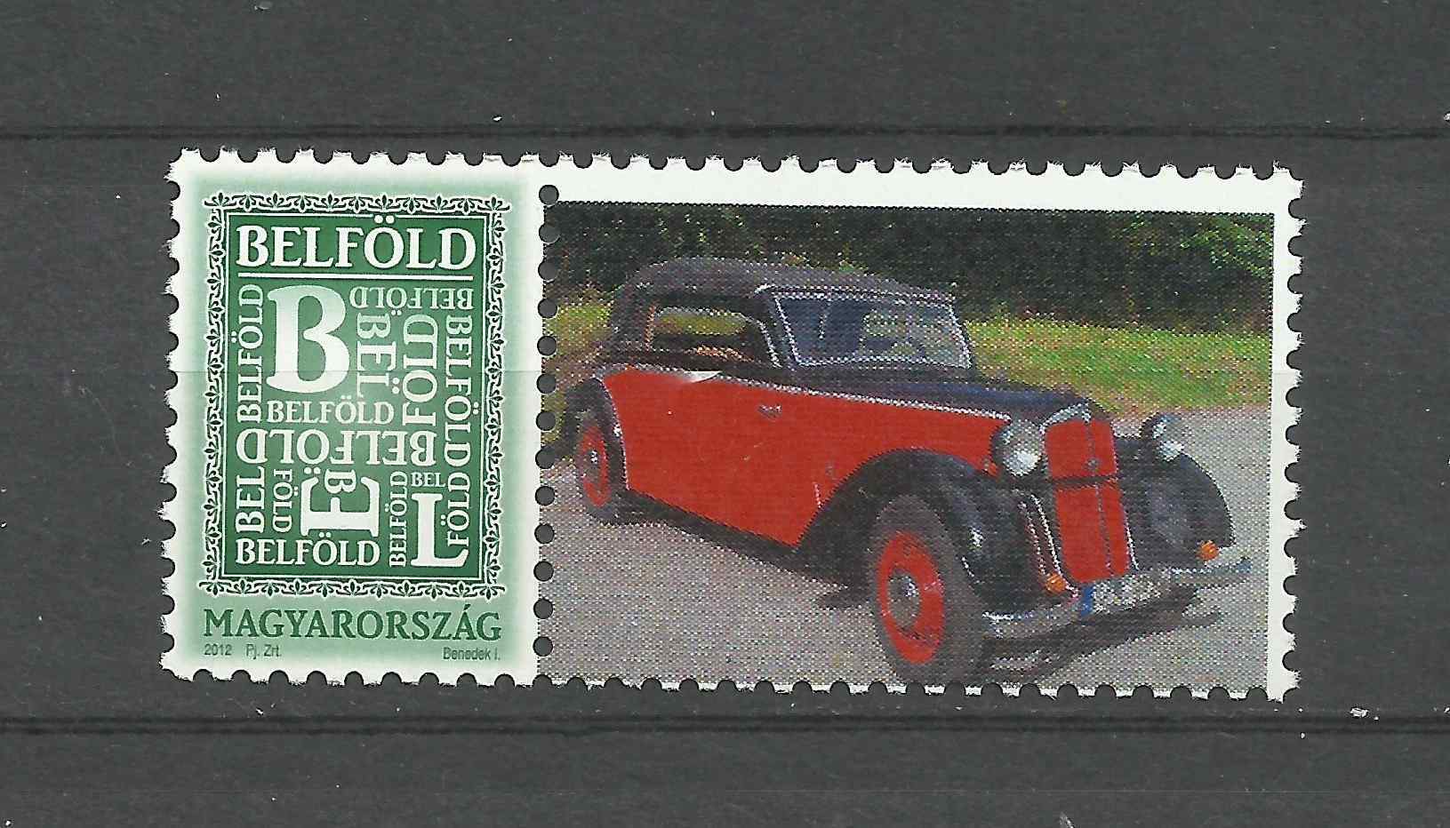 13. Magyarország. Személyes bélyeg  DKW F8 / 1939 /