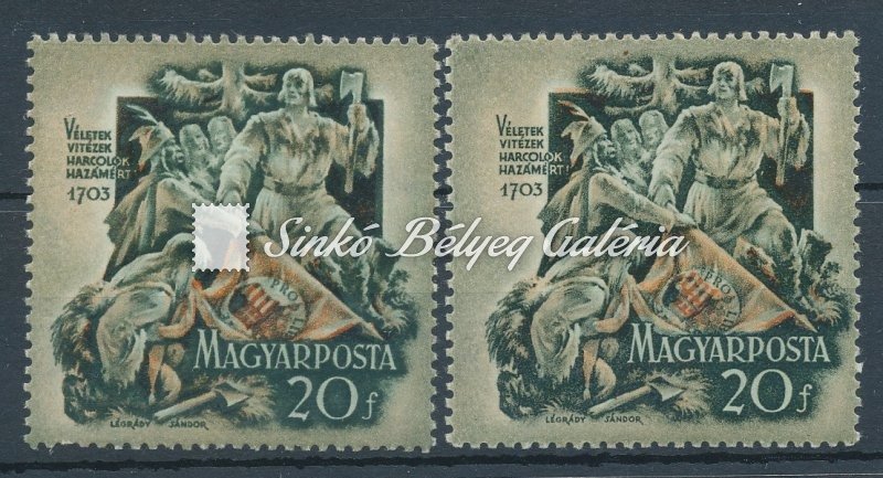 1953. II. Rákóczi Ferenc (II.) 20f