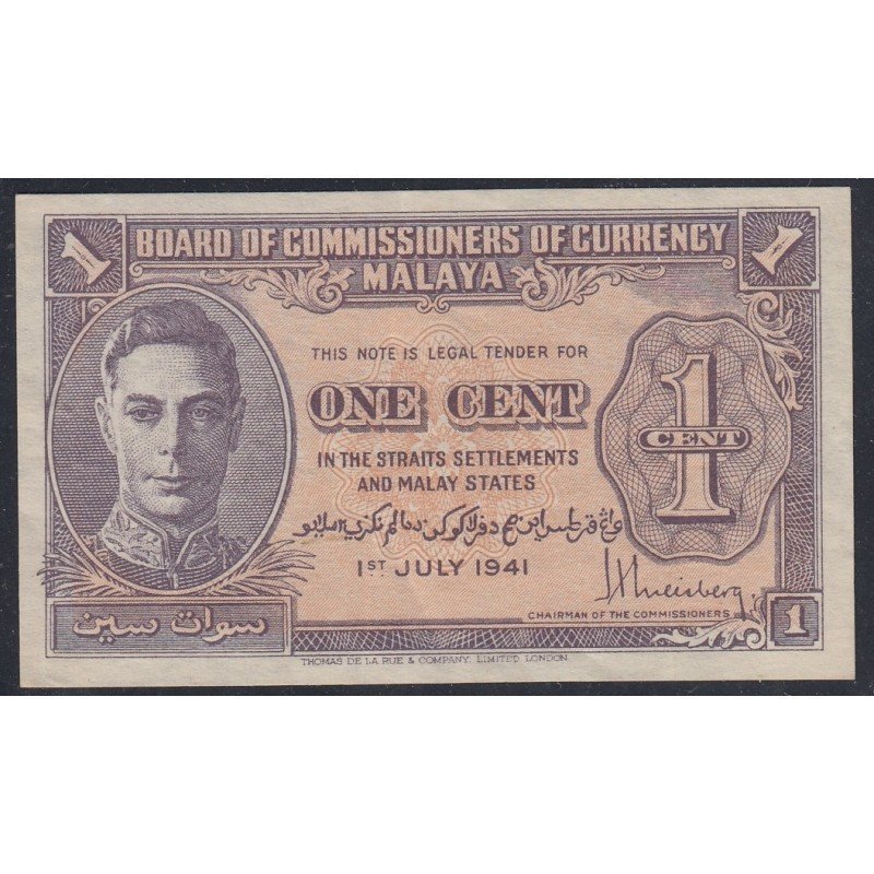 Malajzia, 1 cent 1941 EF