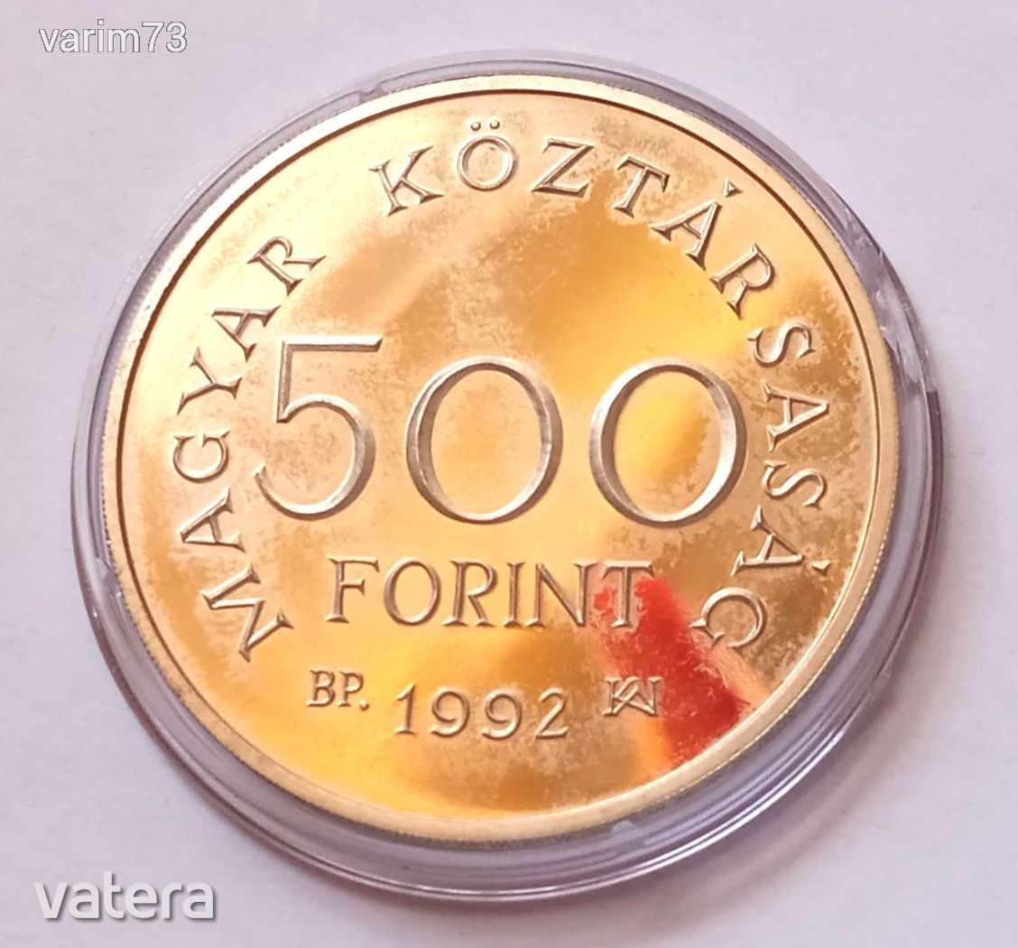 1992, KÁROLY RÓBERT, EZÜST 500 Ft, PP!