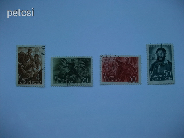 Magyar bélyeg / bélyegsor Kossuth Lajos 1944 1.