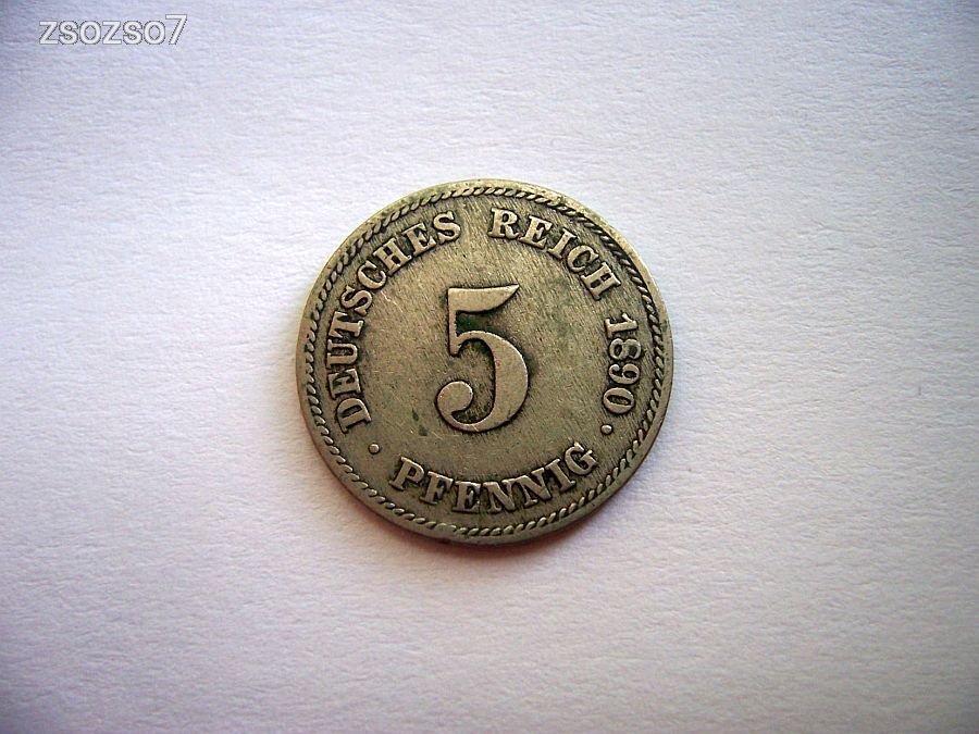 5 Pfennig 1890 E  Németország