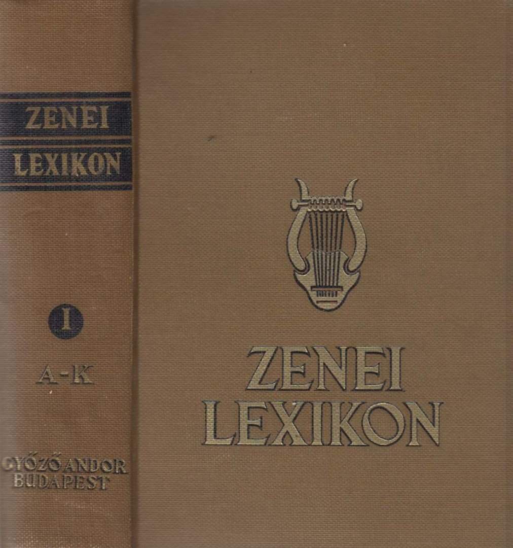 Zenei lexikon I. kötet