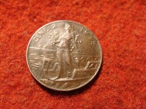 Olaszország bronz 2 centesimi 1915