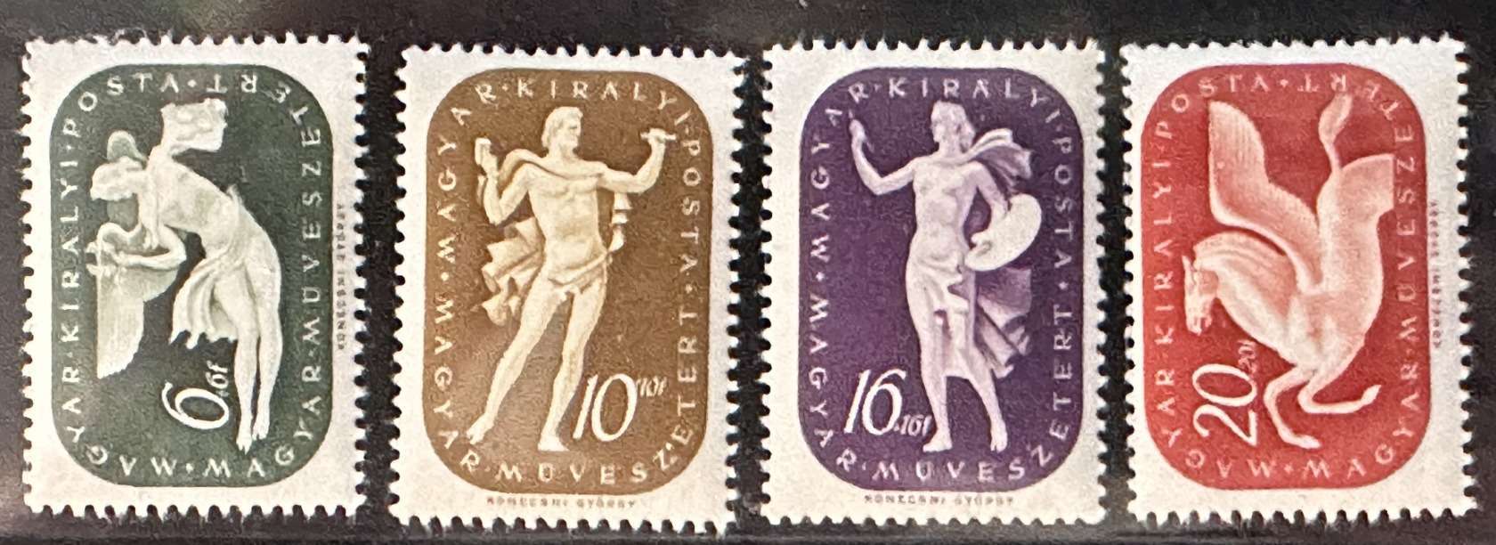 1940 MŰVÉSZ RÉGI MAGYAR BÉLYEG SOR POSTATISZTA**