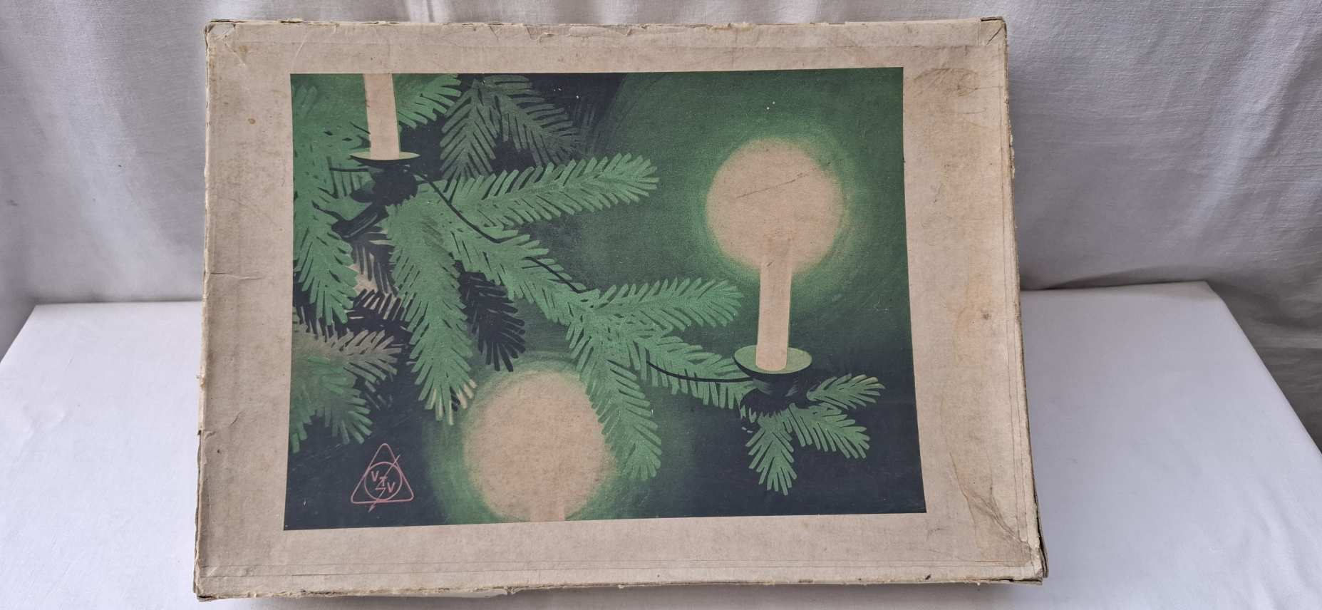 Régi retro karácsonyfa égősor