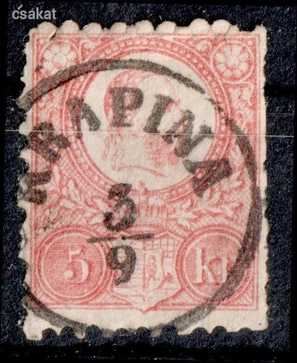 1871 réznyomat KRAPINA bélyegzés sorjás fogak Gudlin E2.2 / 150p (d08)