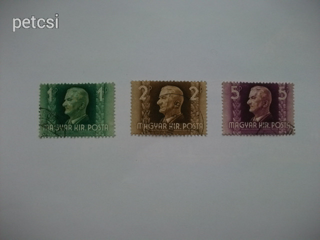 Magyar bélyeg / bélyegsor kormányzói arcképsor 1941 2.