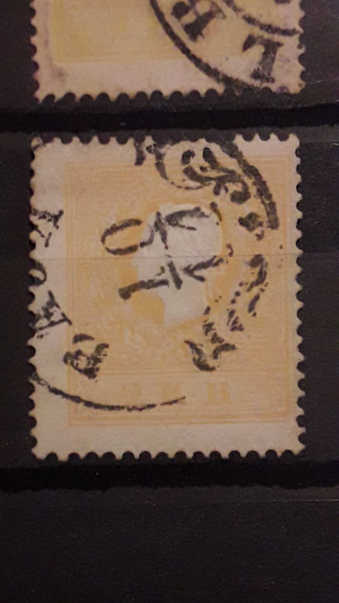 1858. Könyvnyomat 2kr narancssárga Baja (110.000.-)