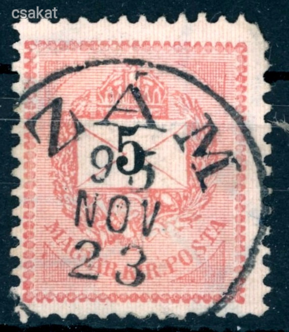 1889 krajcáros ZÁM bélyegzés Hunyad Romania Gudlin E3.18 / 70p (e18)