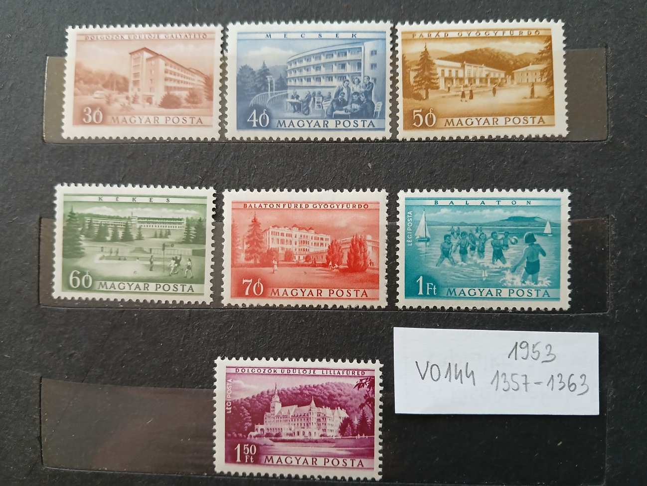 V0144 Magyar bélyeg 1953 1357-1363 postatiszta   - kat.ár 2000 HUF