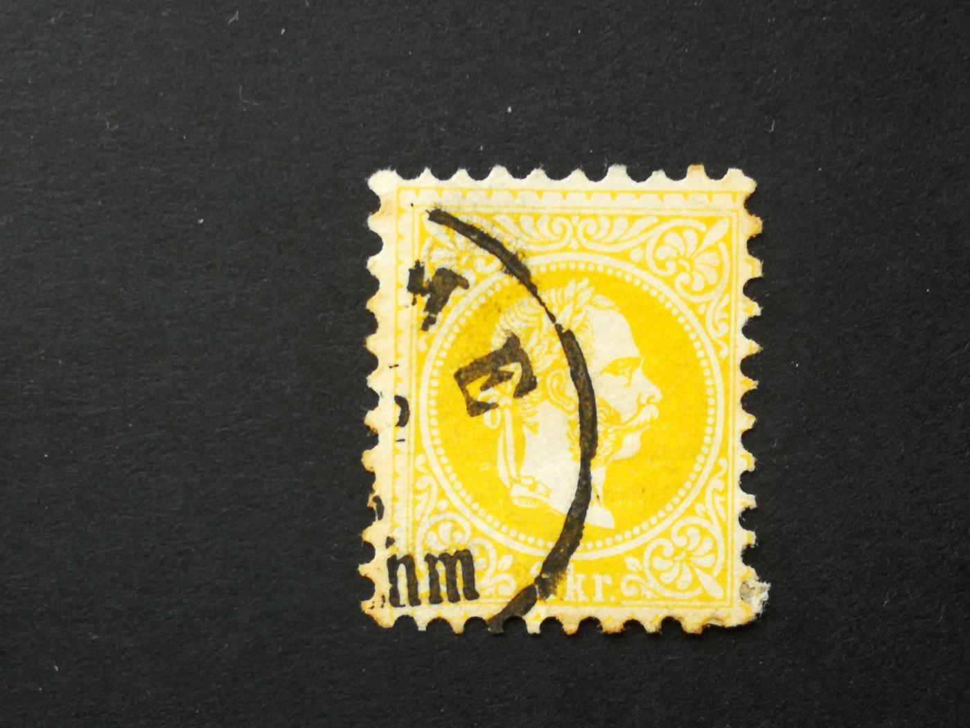 Magyarország 1867 Könyvnyomat 2 kr. (Fiu)me, barnulás  D