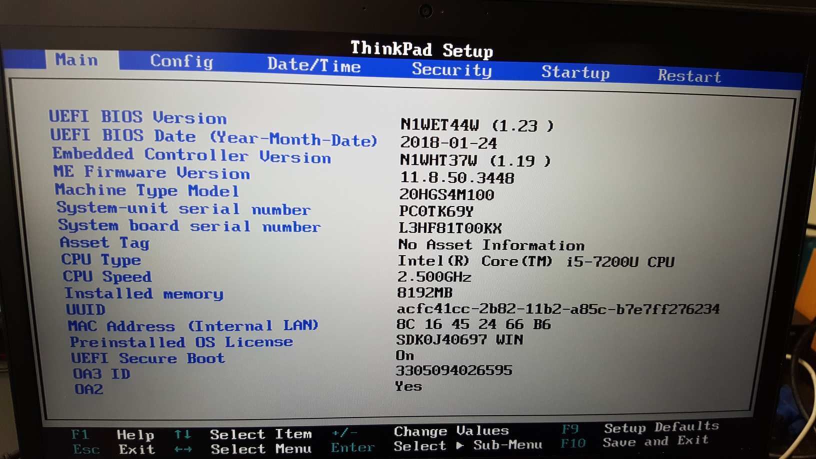 Lenovo Thinkpad T470s