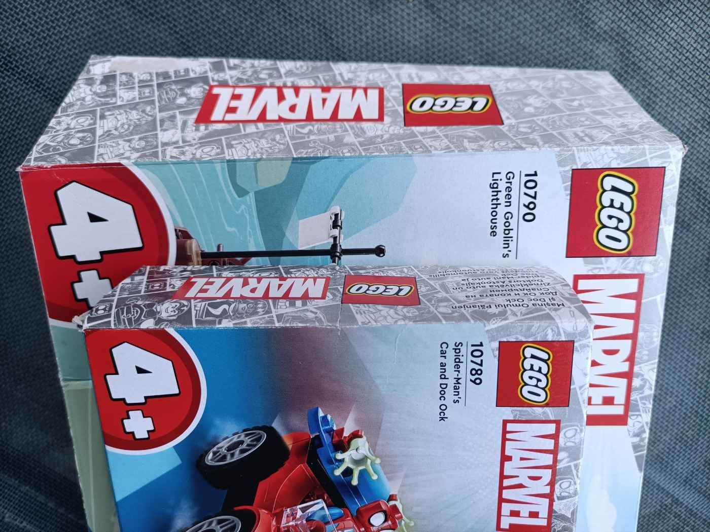 2 db Lego üres papírdoboz Marvel