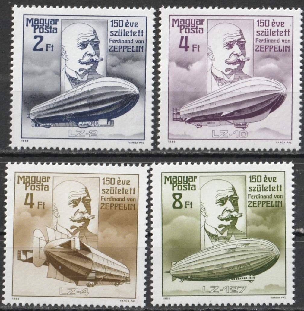 53-190  Postatiszta sorok   1988  Ferdinid von Zeppelin