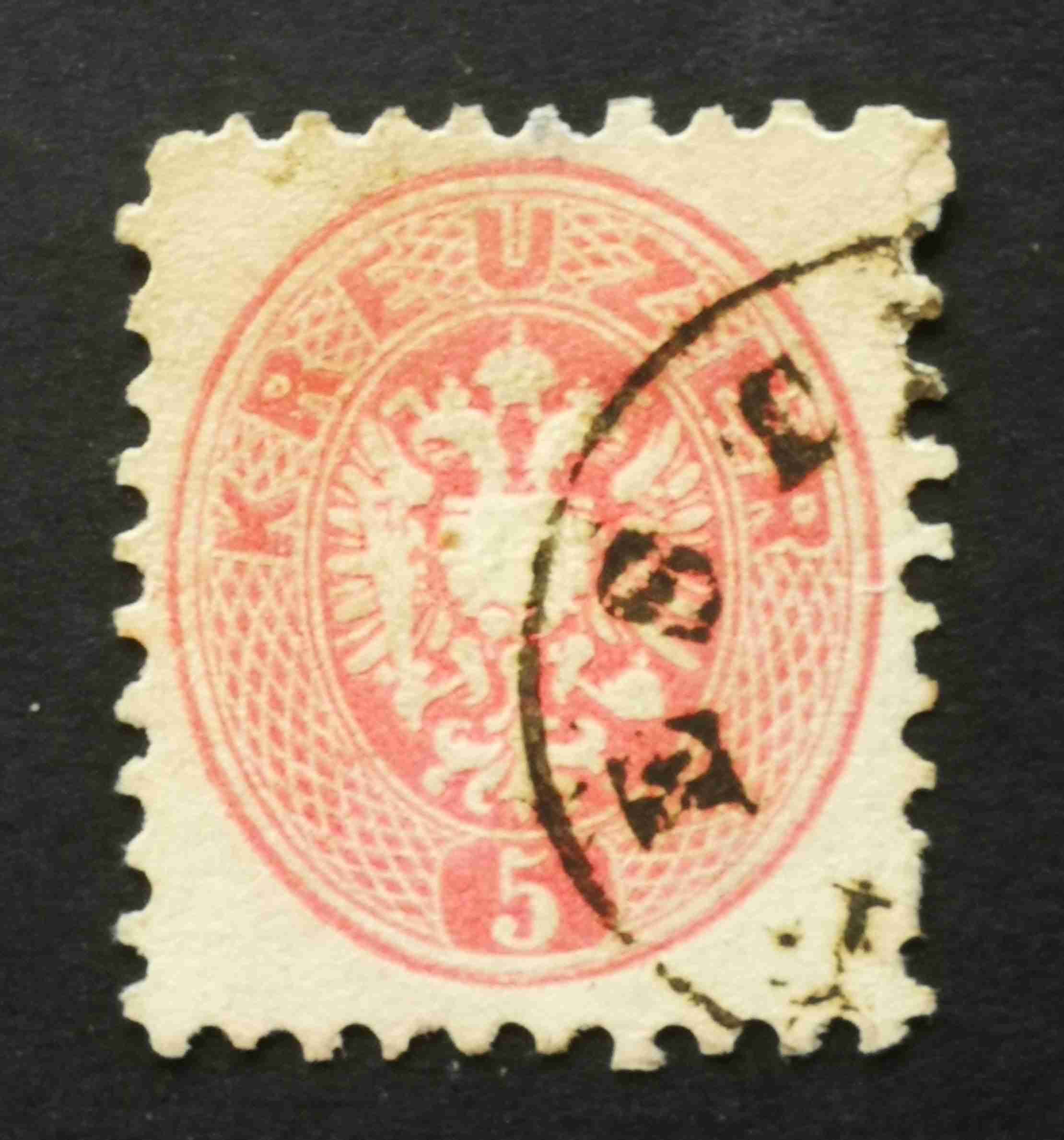 Magyarország 1863/64 Könyvnyomat 5 Kr. PEST(H)  H