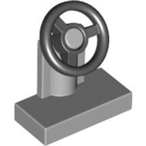 Lego CONSOLE W. WHEEL, Light grey