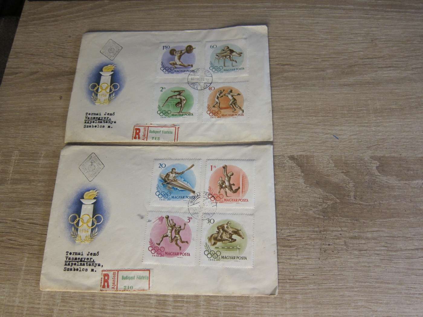 1956 - Olimpia  // Futott első napi FDC