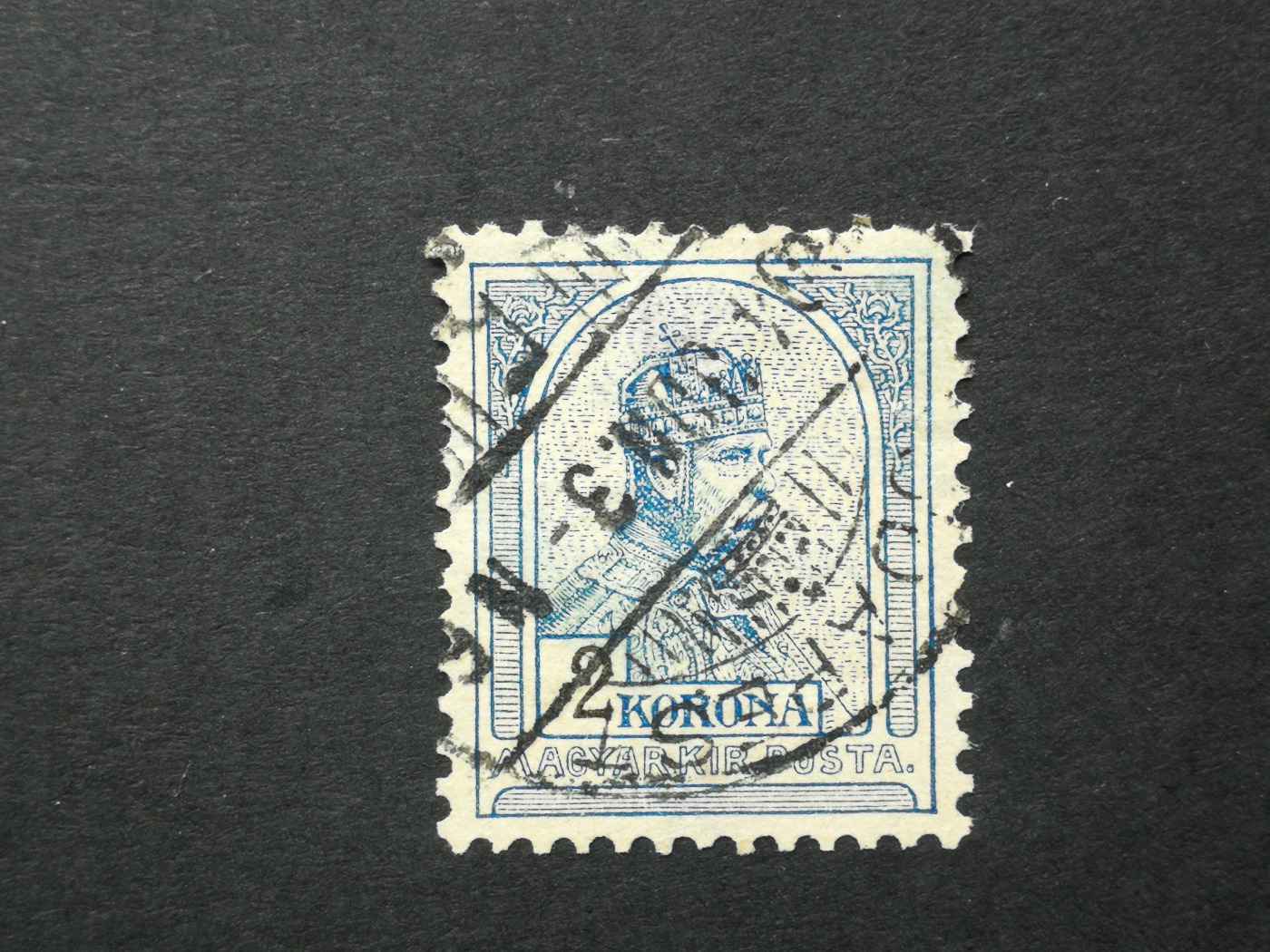 Magyarország 1900 Turul 2 K Budapest, ablakos D