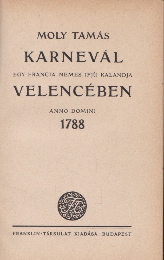 Karnevál Velencében 1788