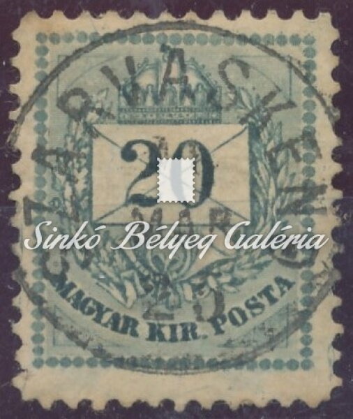 1881. Színesszámú krajcáros 20kr, SZARVASKEND