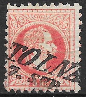 1867. 5  kr  , TOLNA 7. SEP.   ( MPIK  600  , GUDLIN 60 PONT )