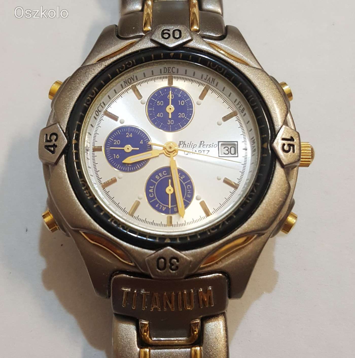 Philip Persio Quartz Titanium férfi óra