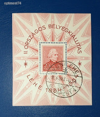 1934. L.E.H.E blokk alkalmi bélyegzéssel - Pecsételt, szép blokk