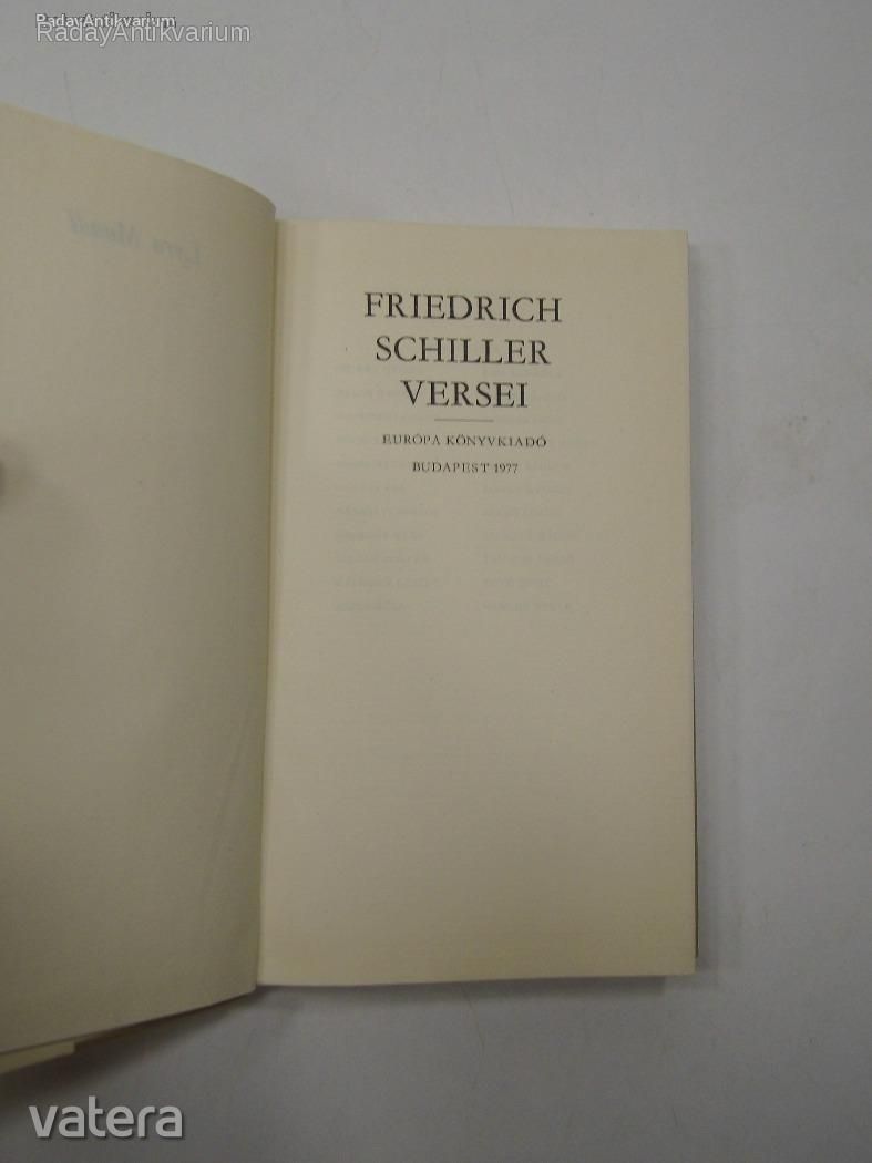 Friedrich Schiller versei