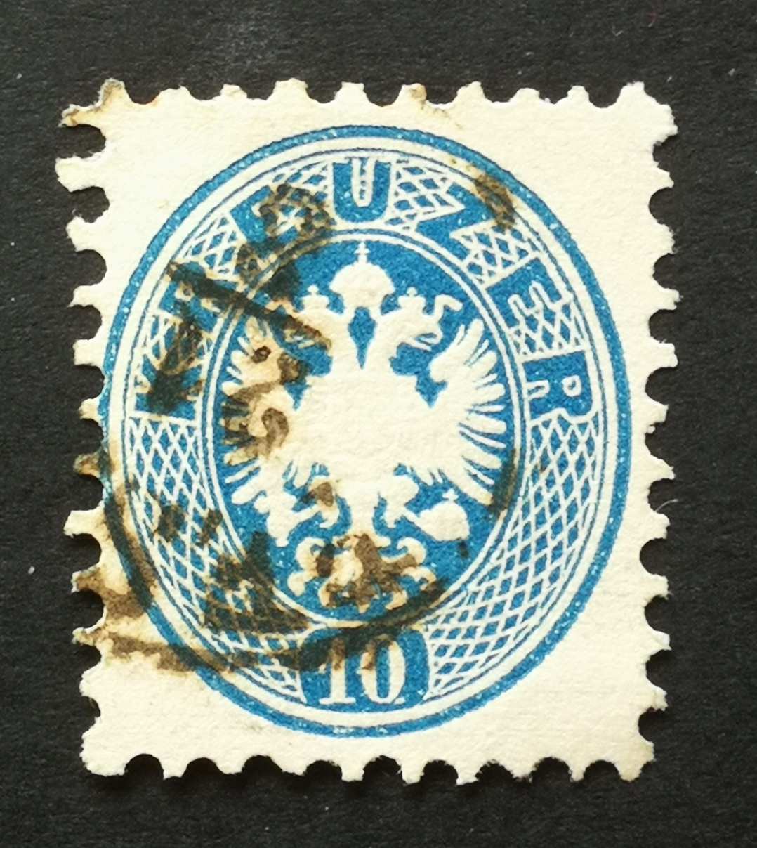 Magyarország 1863/64 Könyvnyomat 10 Kr. PES(TH) H
