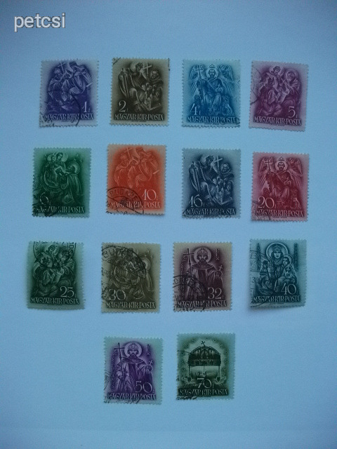 Magyar bélyeg / bélyegsor Szent István 1938 5.